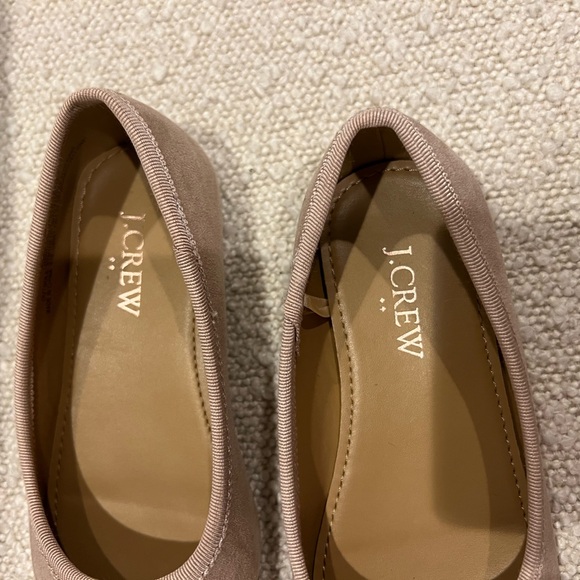 Crewcuts by J.Crew Little Girls Glitter Cap-toe Ballet Flats in Rose Gold Sz 10 - Picture 6 of 8